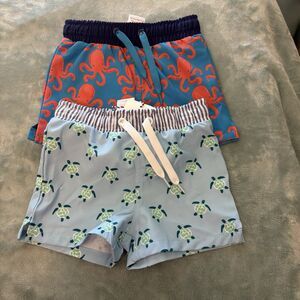 NWT Adventurewear‎ 360 Lot of 2 Swim Trunks Baby Boy 9Mo  Octopus /Sea Turtle